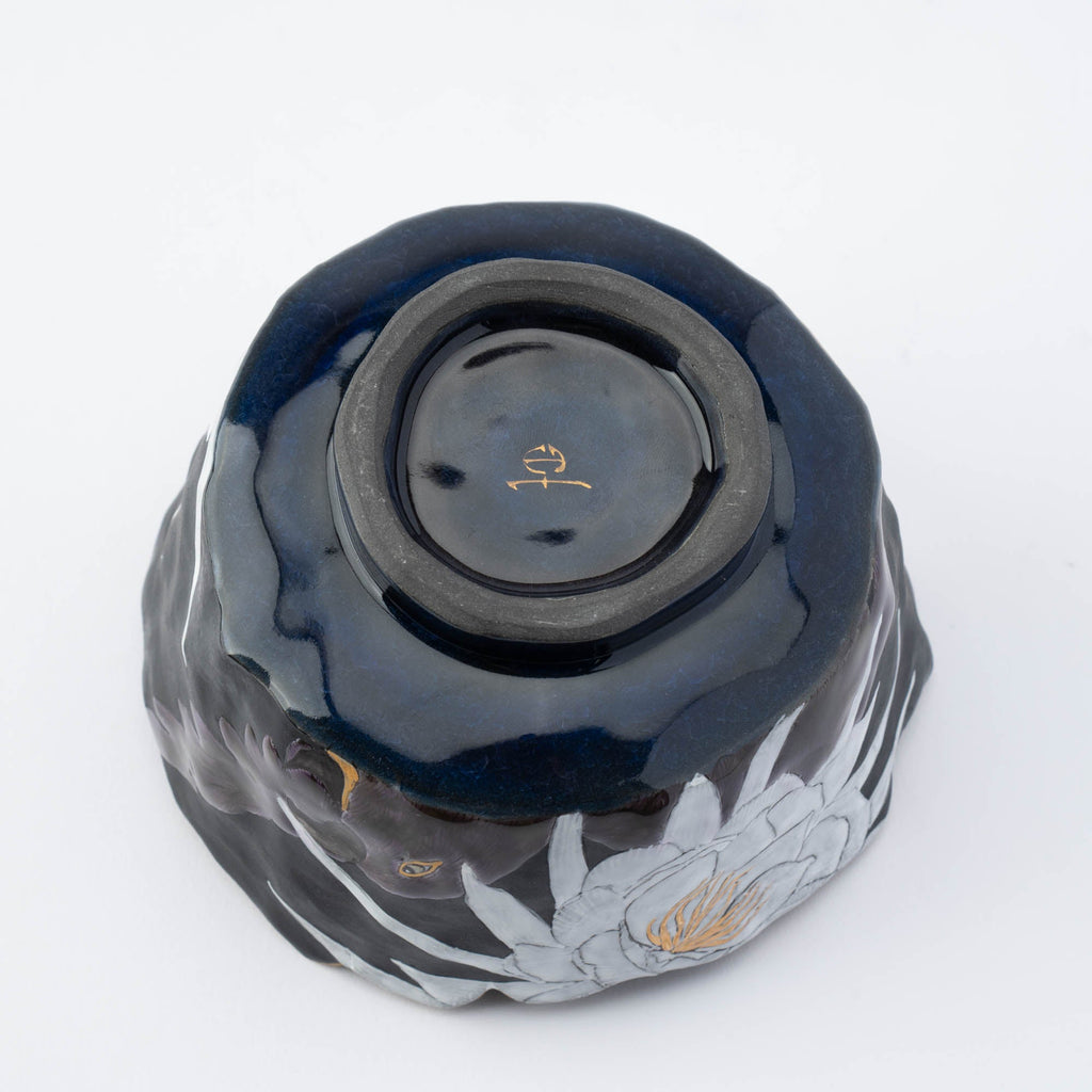 Moonlit Bloom and Bird Matcha Bowl